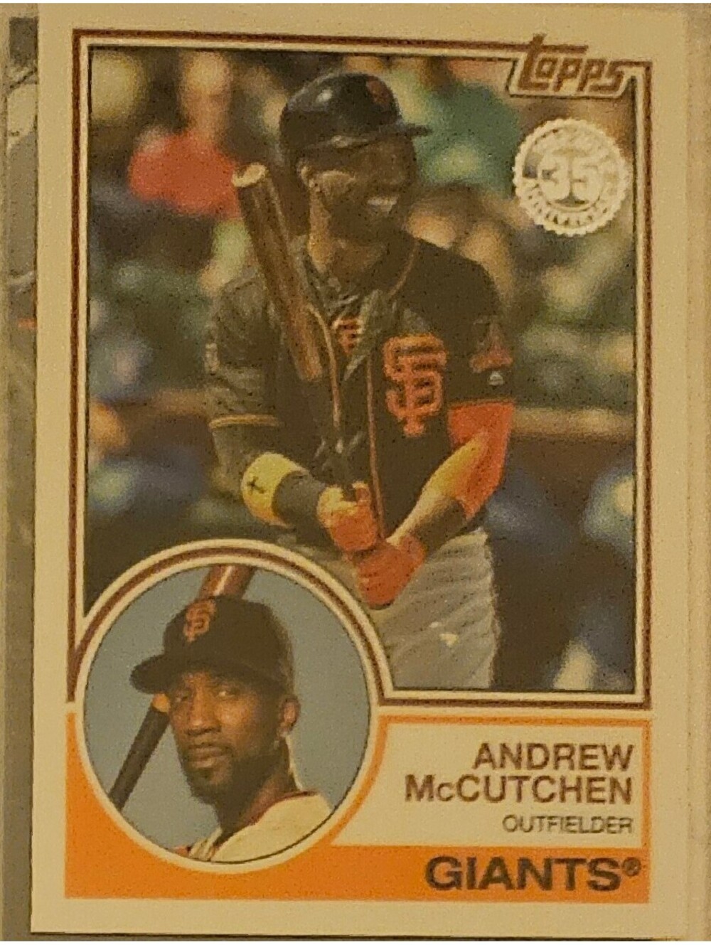 Andrew McCutchen 2018 Topps Update 1983 TOPPS 35th Ann. Insert Giants #83-1